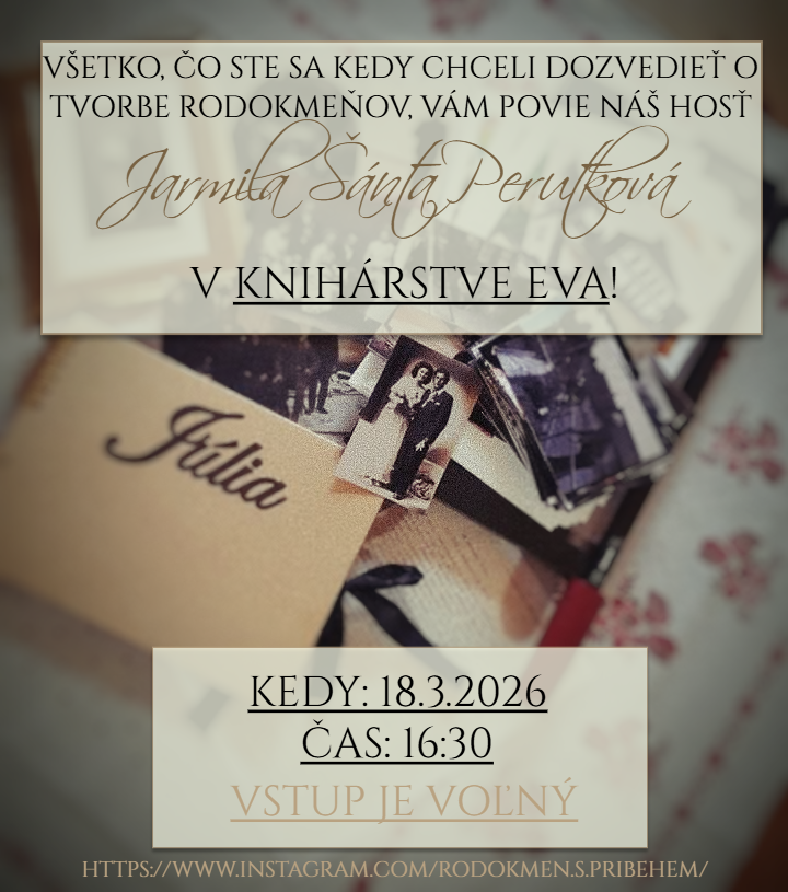 Beseda s Jarmilou Šánta Perutkovou v Knihárstve Eva"
