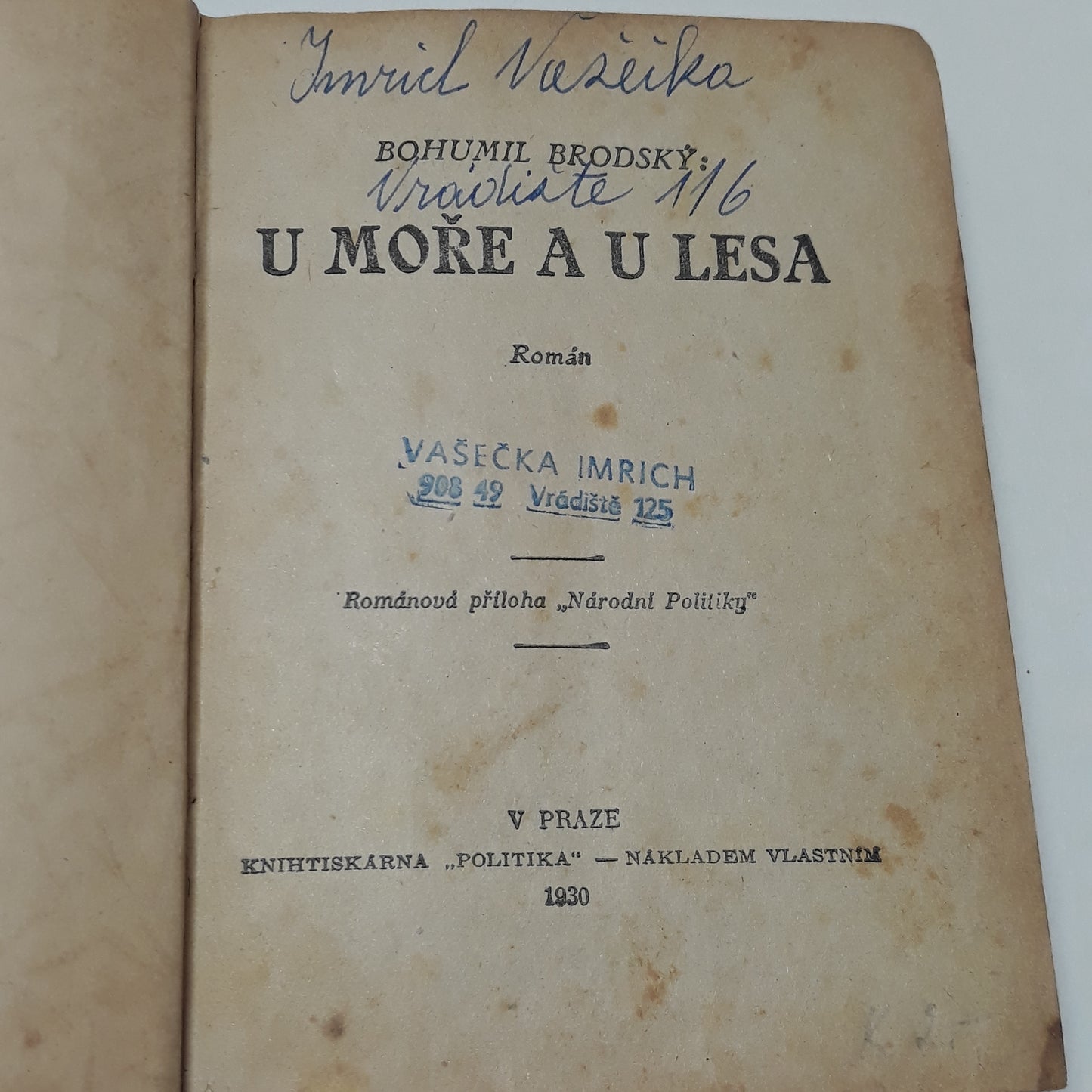 U moře a u lesa