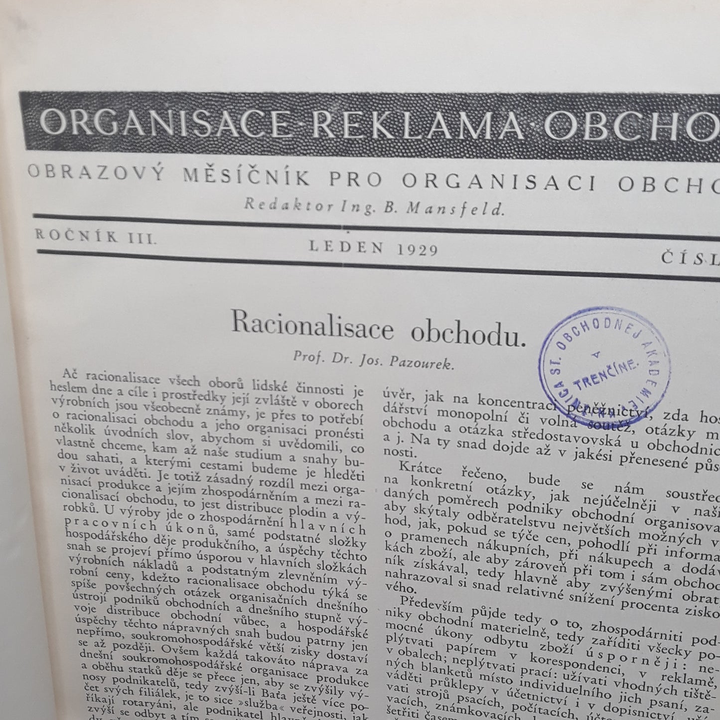 Organisace - Reklama - Obchod