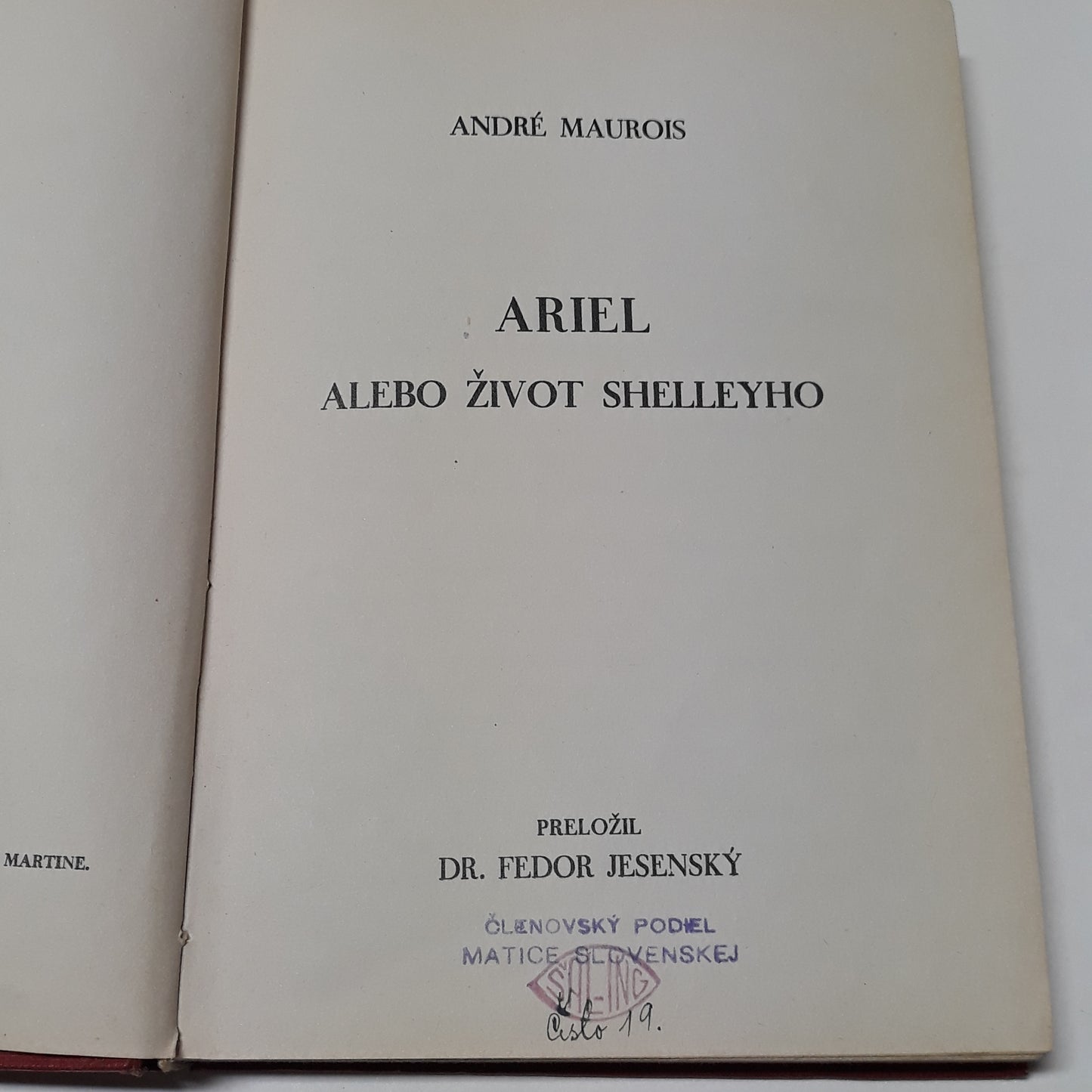 Ariel alebo život Shelleyho