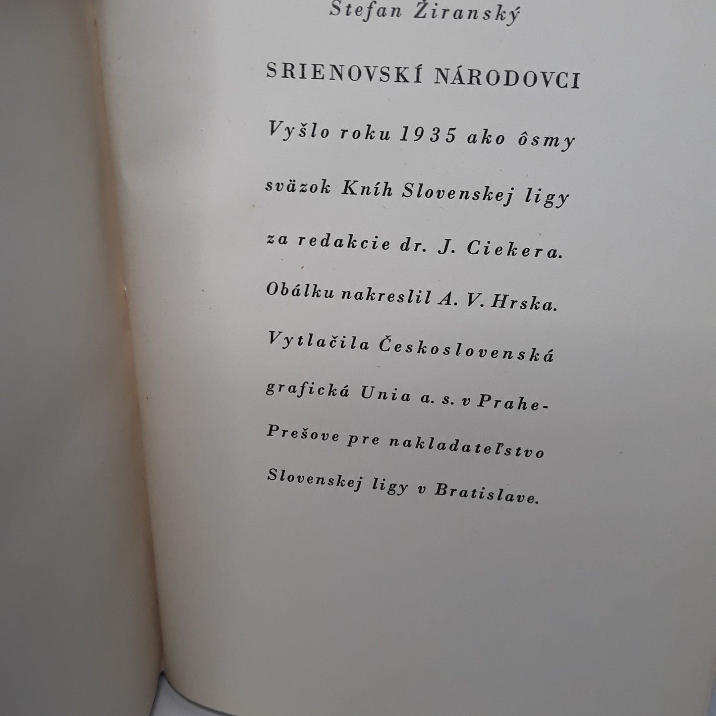 Srienovskí národovci