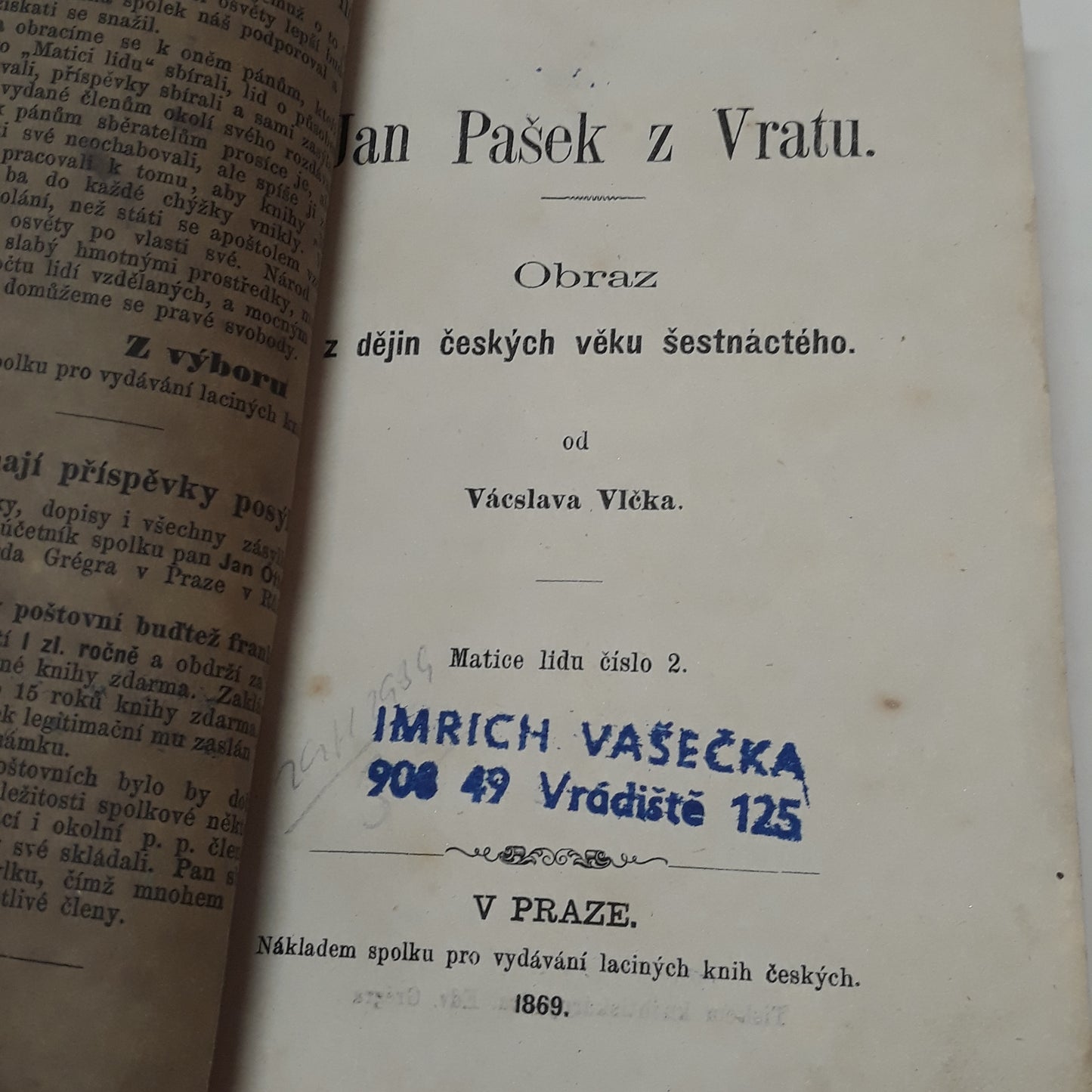 Jan Pašek z Vratu