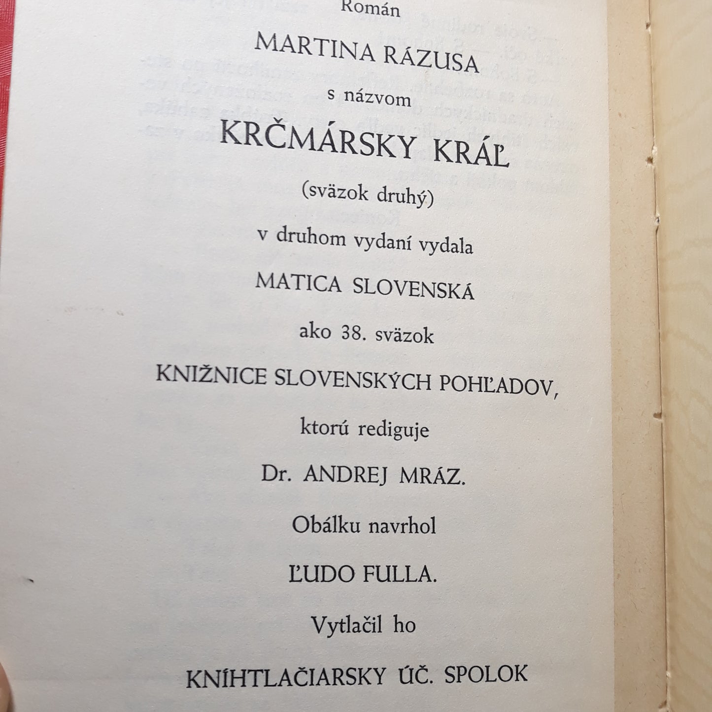 Krčmársky kráľ II
