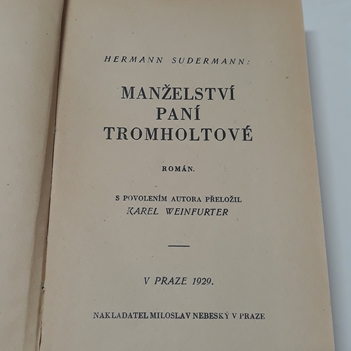 Manželství paní Tromholtové I