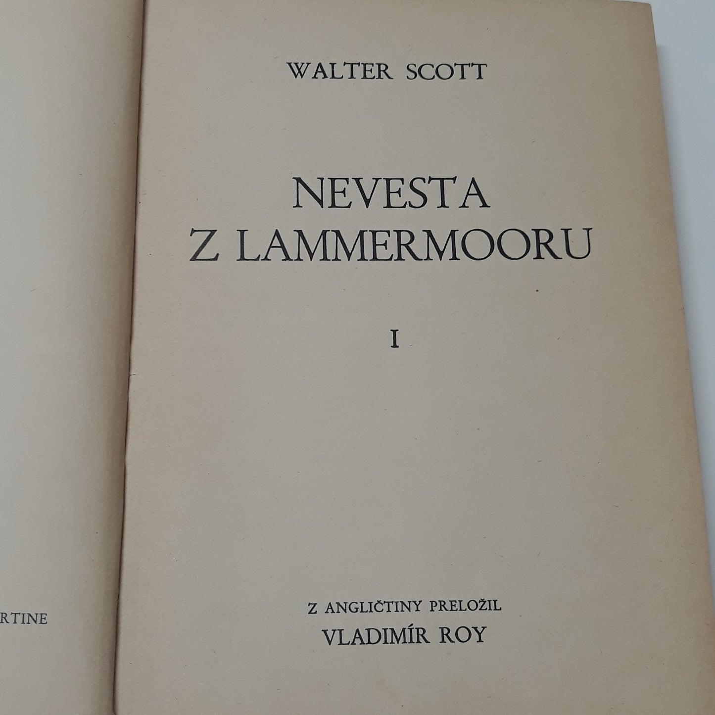 Nevesta z Lammermooru I