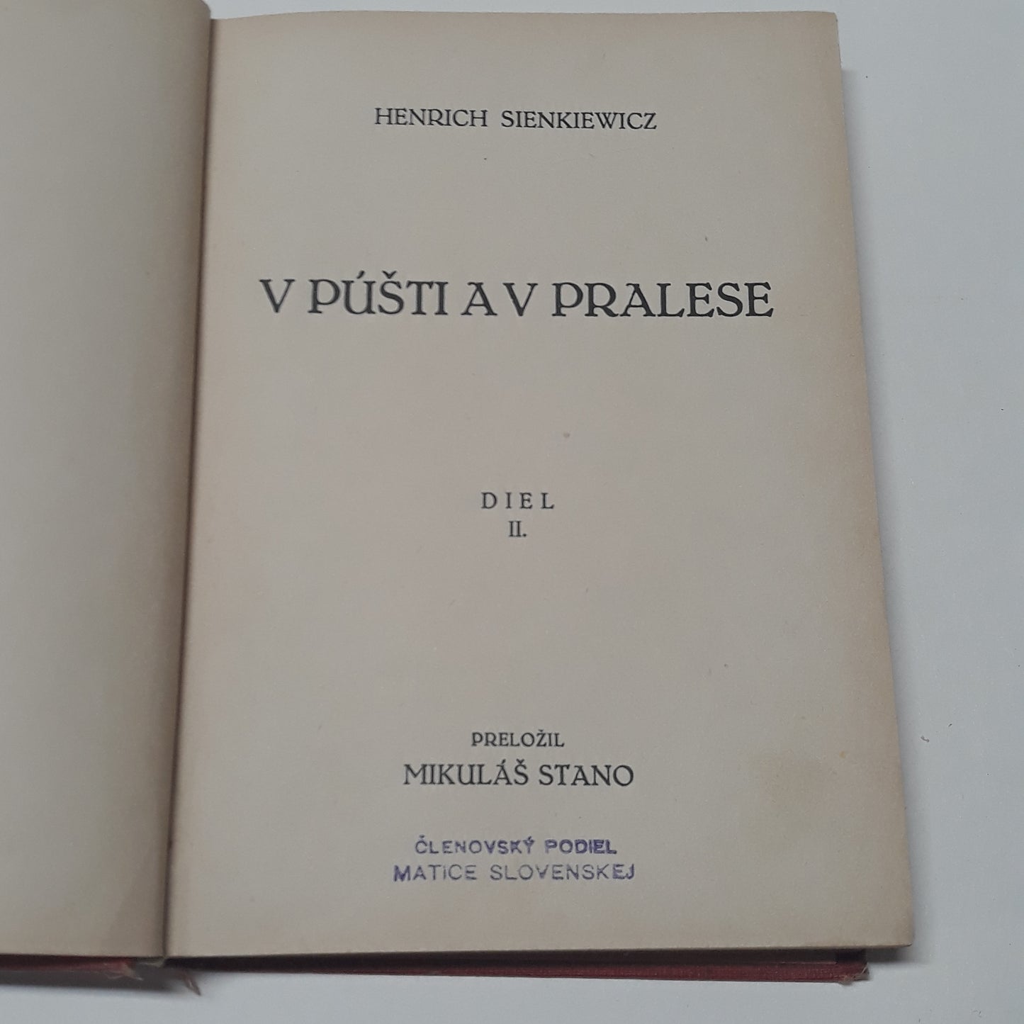V púšti a v pralese II