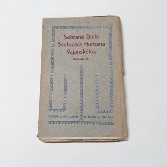 Sobrané diela S. H. Vajanského, zv. 4
