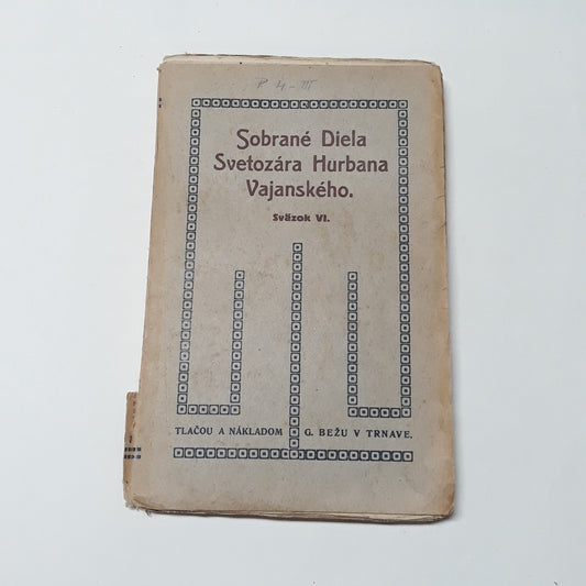 Sobrané diela S. H. Vajanského, zv. 6