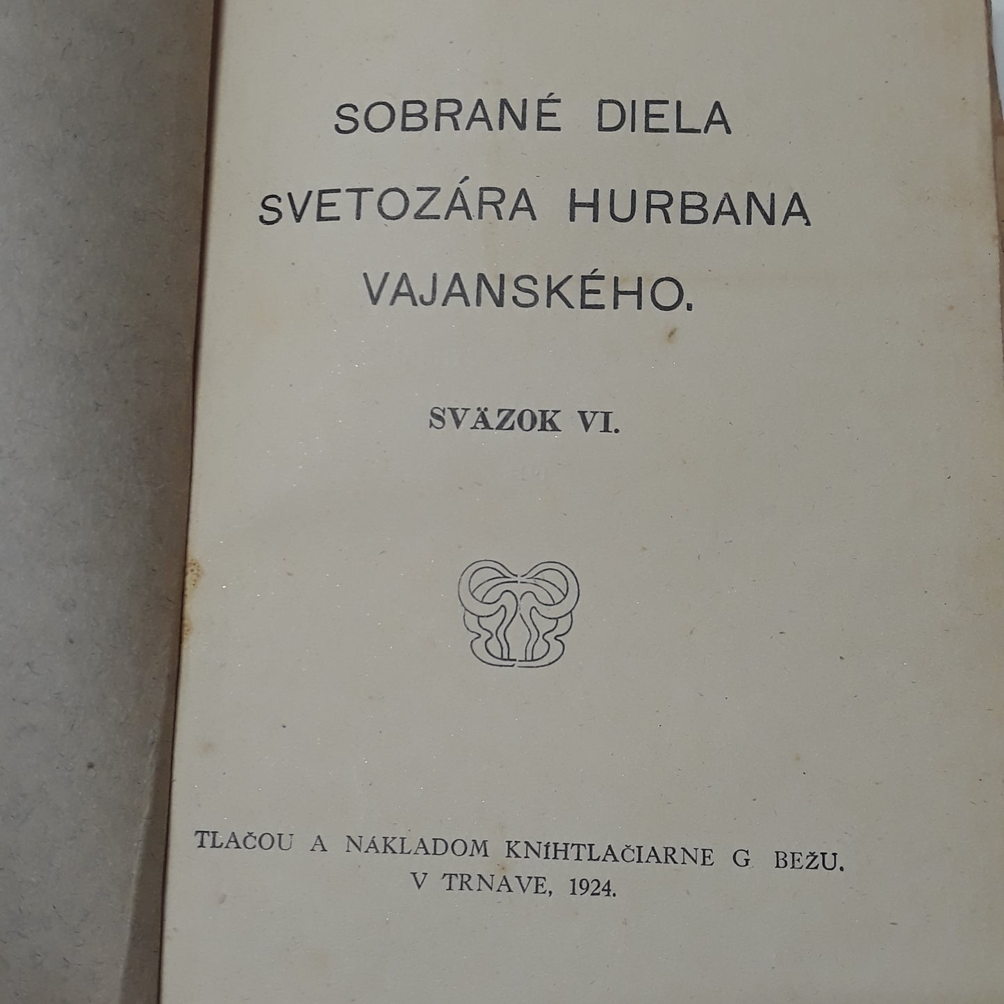 Sobrané diela S. H. Vajanského, zv. 6