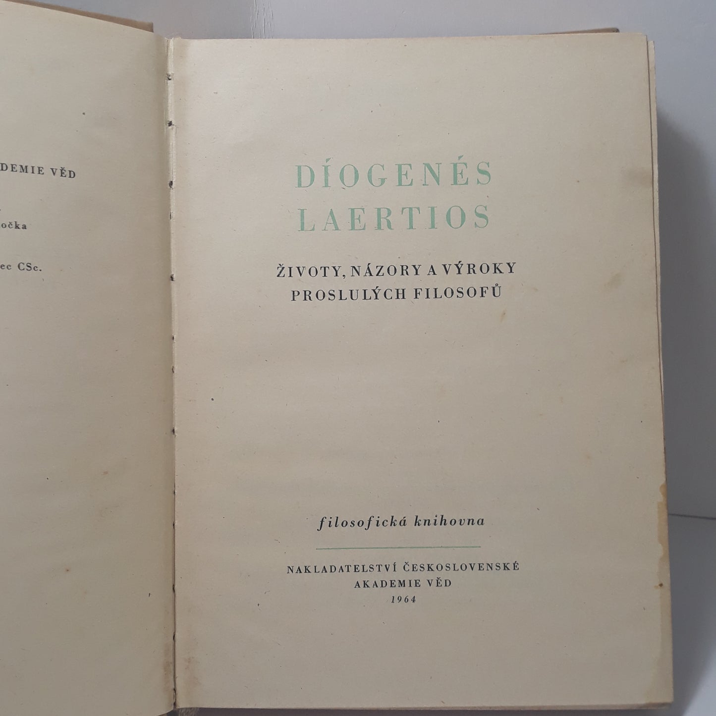 Životy, názory a výroky proslulých filosofů