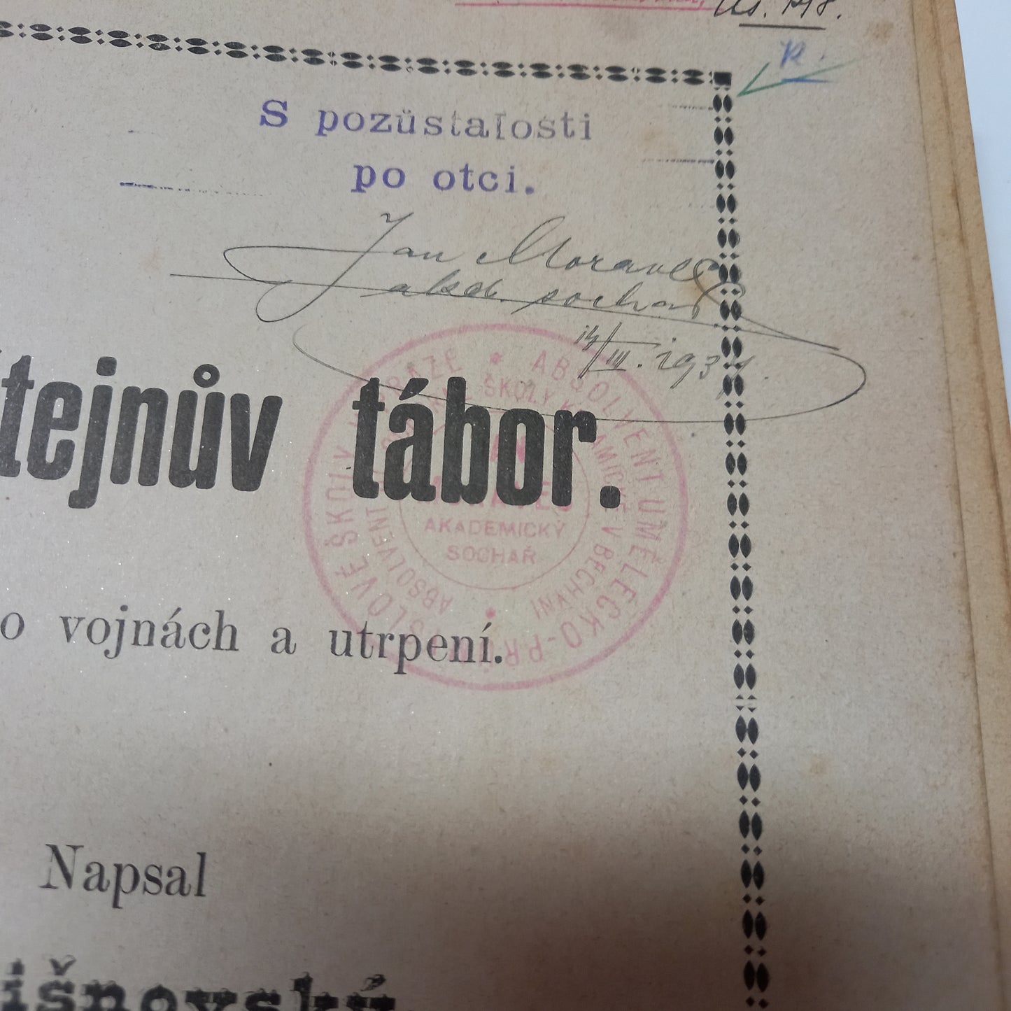 Waldštejnův tábor - Strašlivé tajemství - Vasilij Ivanovič - Vznešený vrátný - Zapomenutý