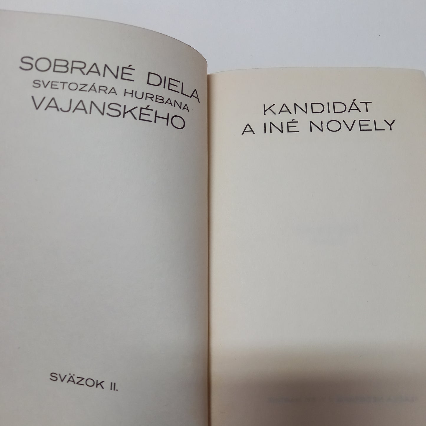 Sobrané diela S. H. Vajanského II - Kandidát a iné novely