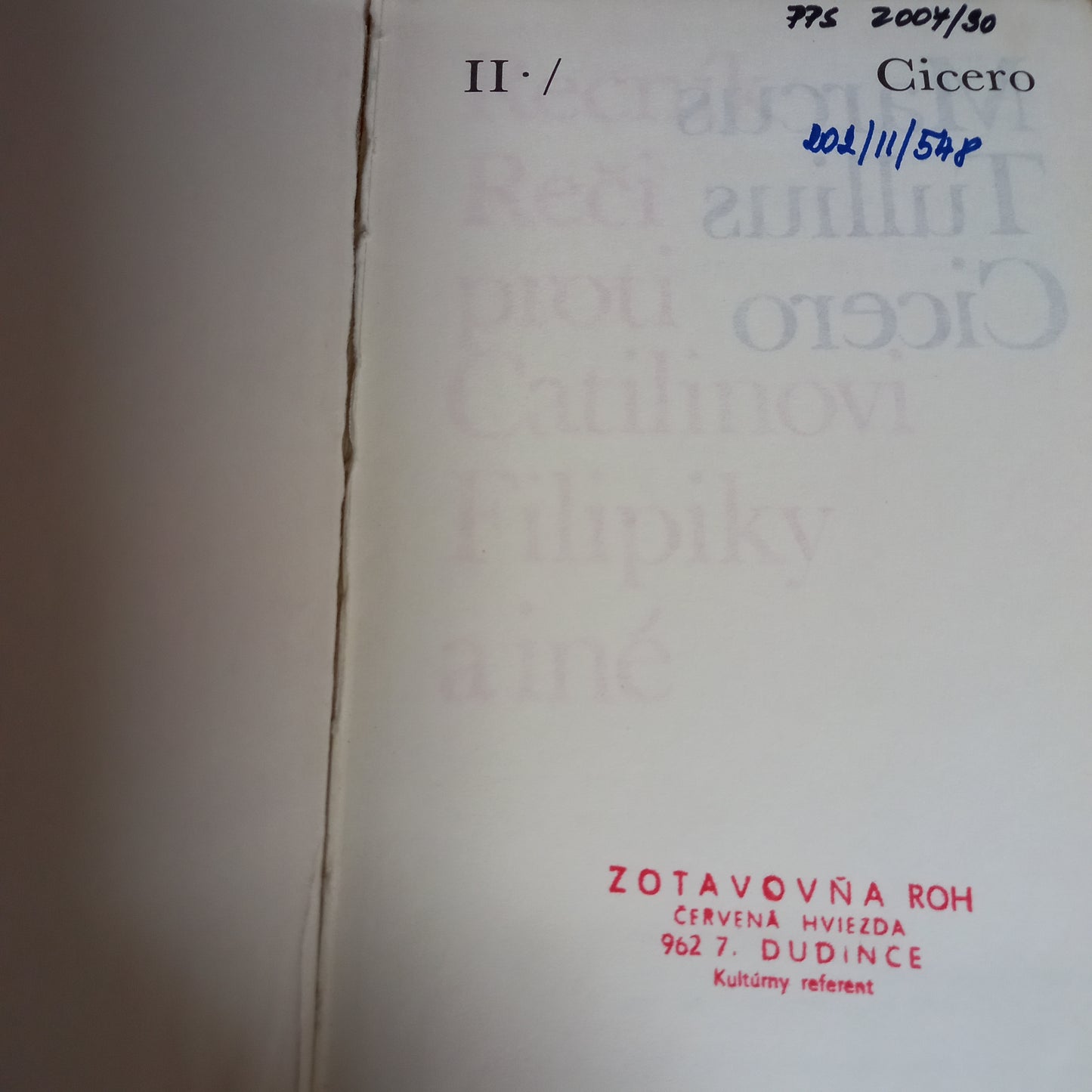 Rečník, Reči proti Catilinovi, Filipiky a iné