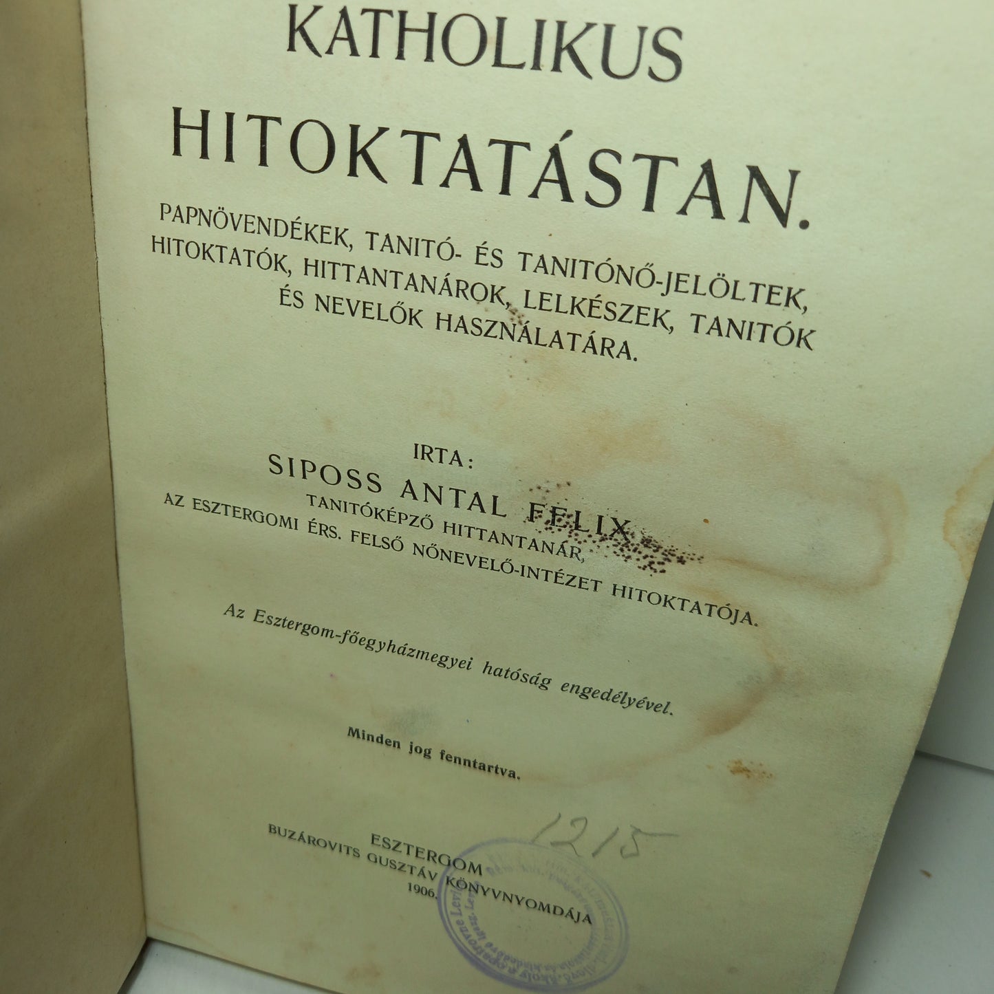 Katholikus hitoktatástan