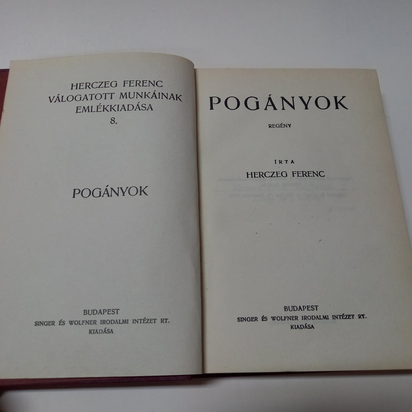 Válogatott munkáinak emlékkiadása