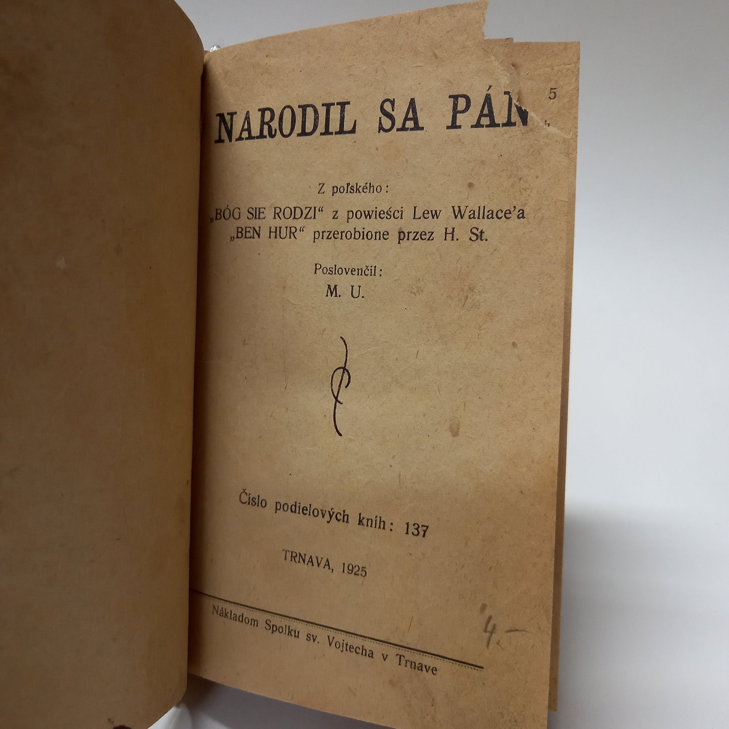 Narodil sa pán