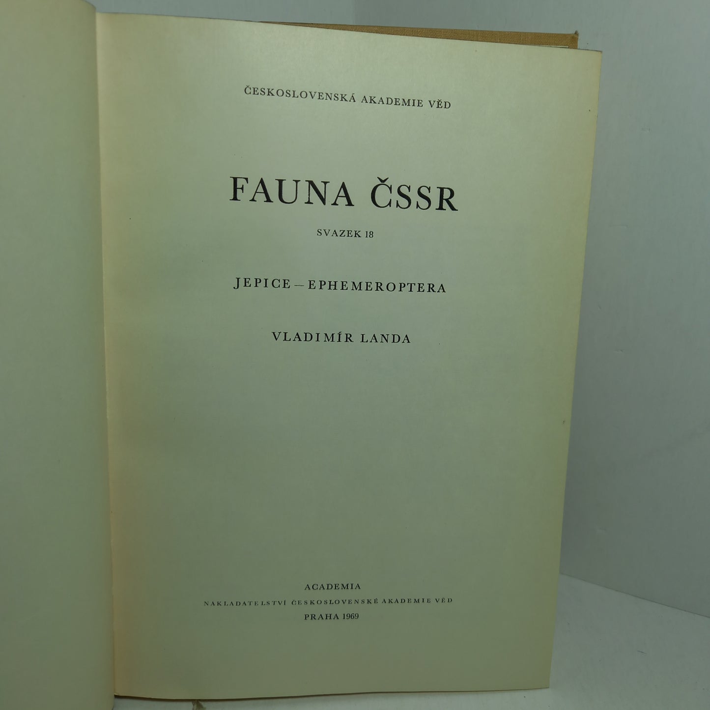 Fauna ČSSR 18 - Jepice