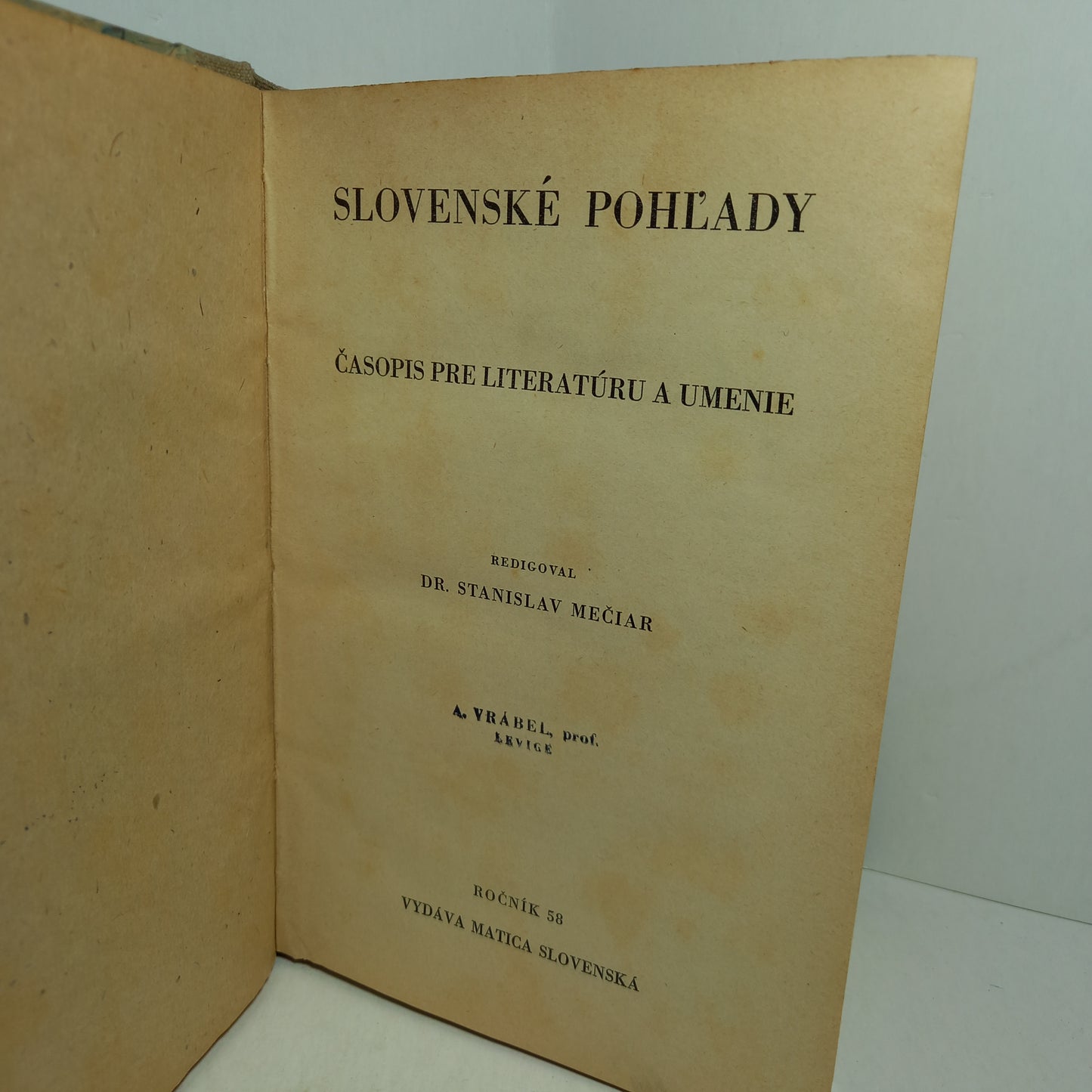 Slovenské pohľady 1942 - kompletný ročník