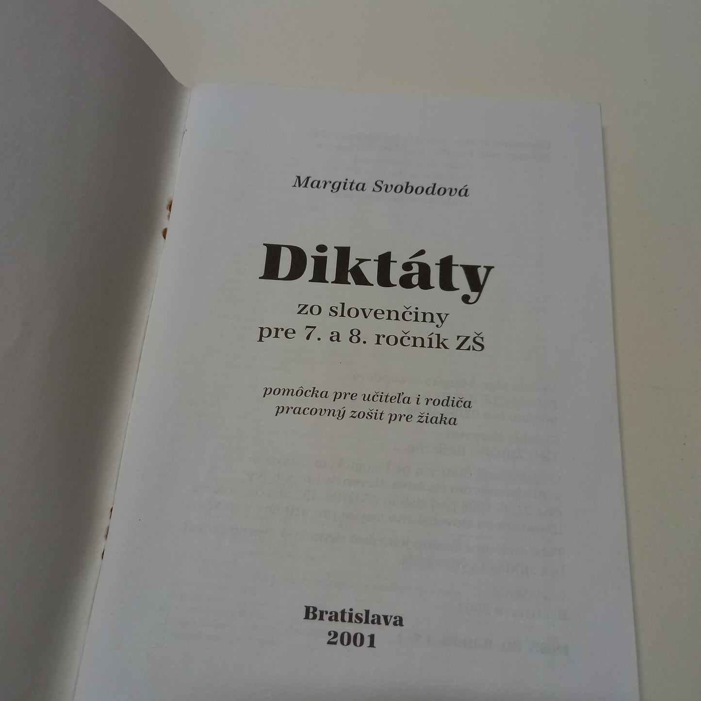 Diktáty zo slovenčiny pre 7. a 8. ročník ZŠ