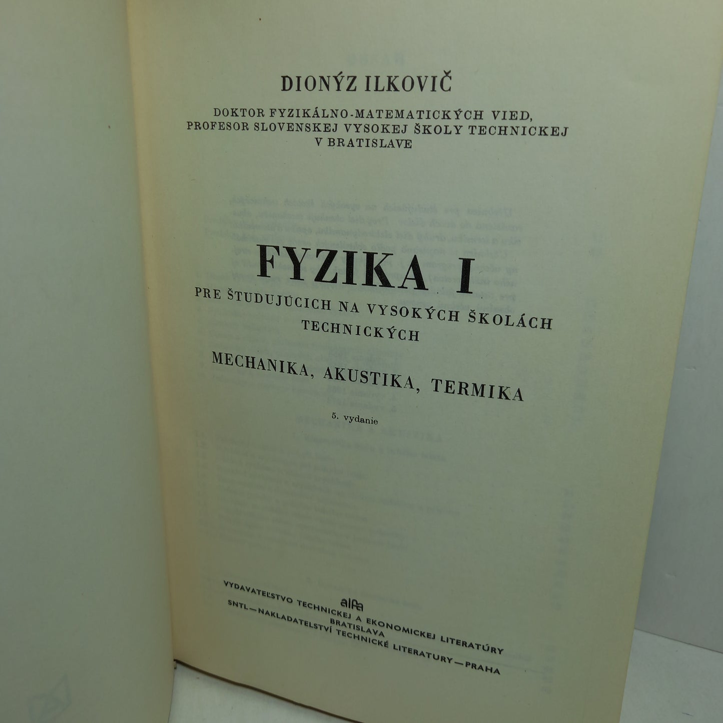 Fyzika I