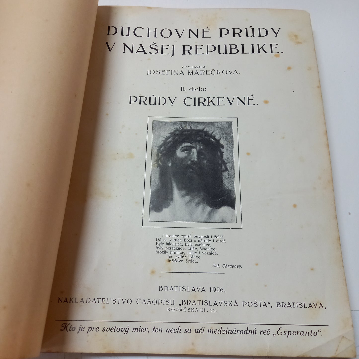 Duchovné prúdy v našej republike 1918-1930
