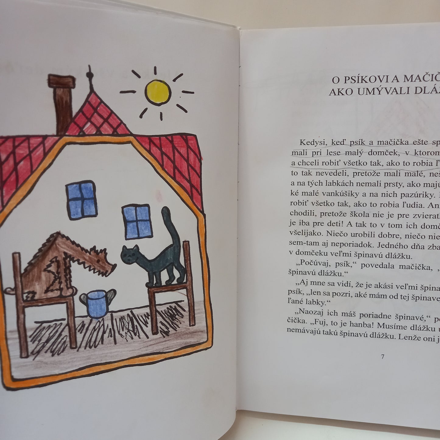 Rozprávanie o psíkovi a mačičke