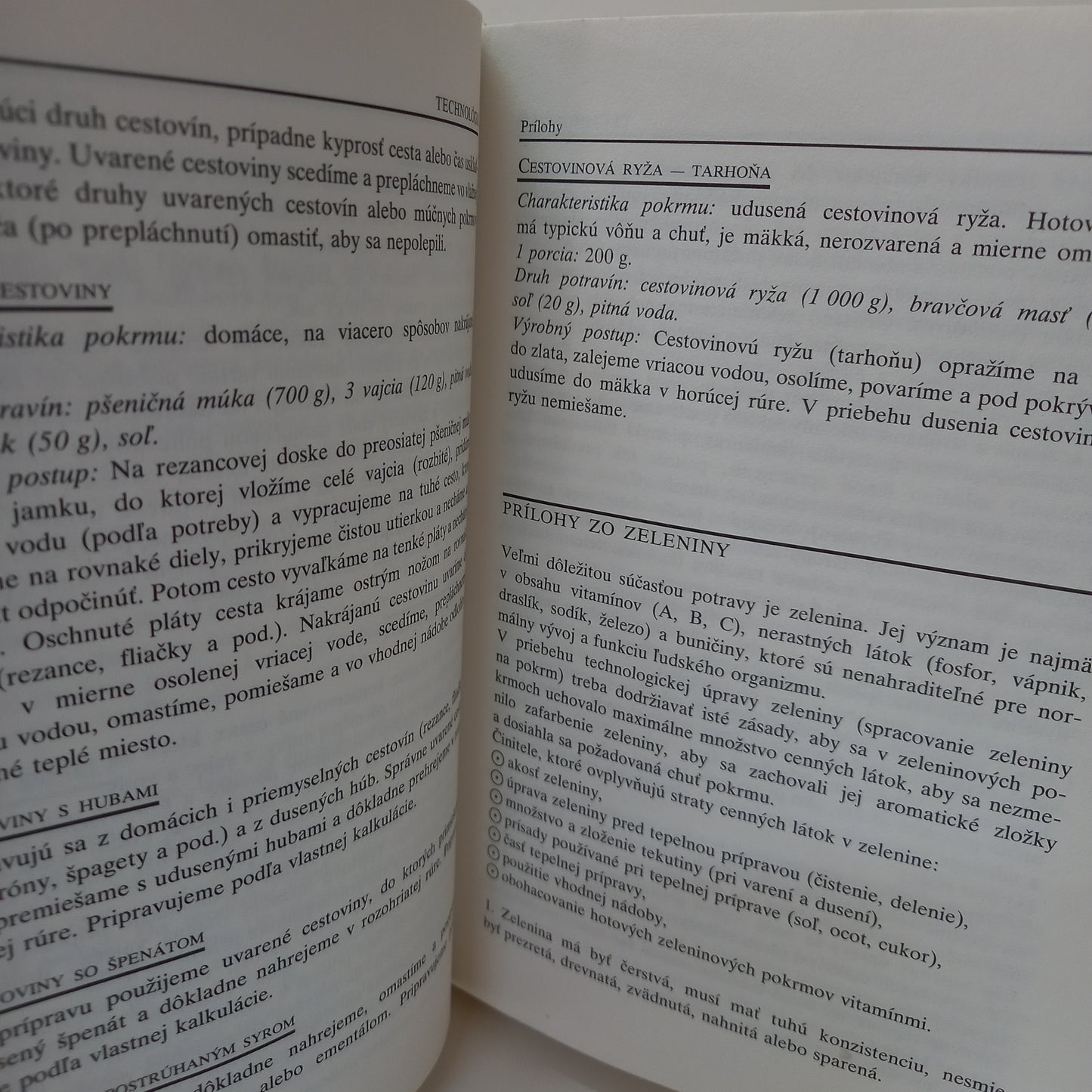 Technológia pre 2. a 3. ročník stredných odborných učilíšť, učebný odbor kuchár-čašník