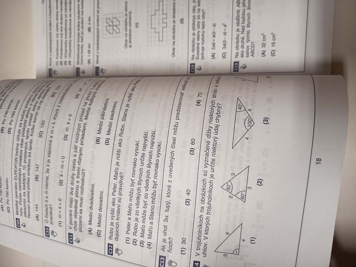 Testy z matematiky pre budúcich stredoškolákov