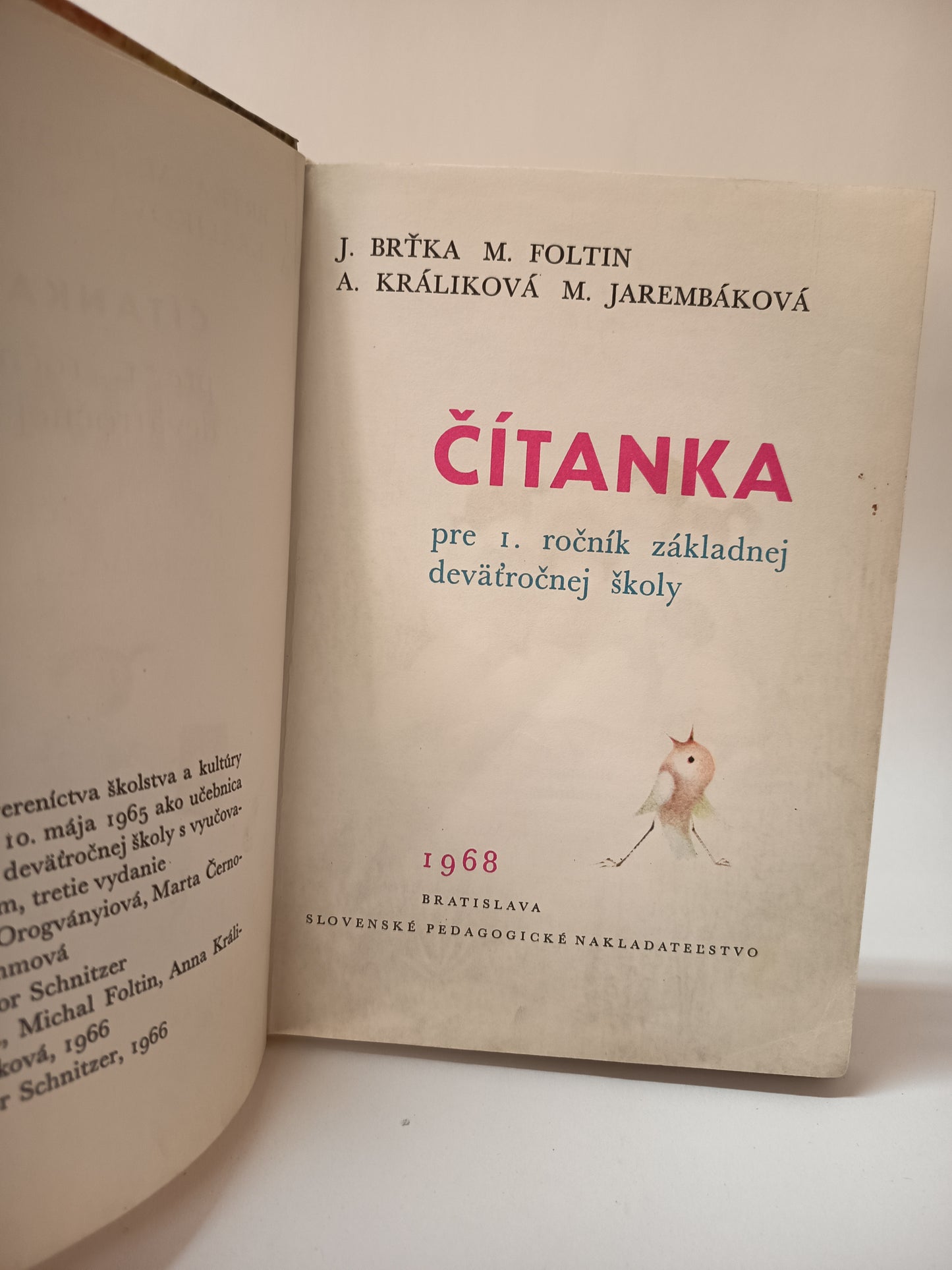 Čítanka pre 1.ročník ZDŠ