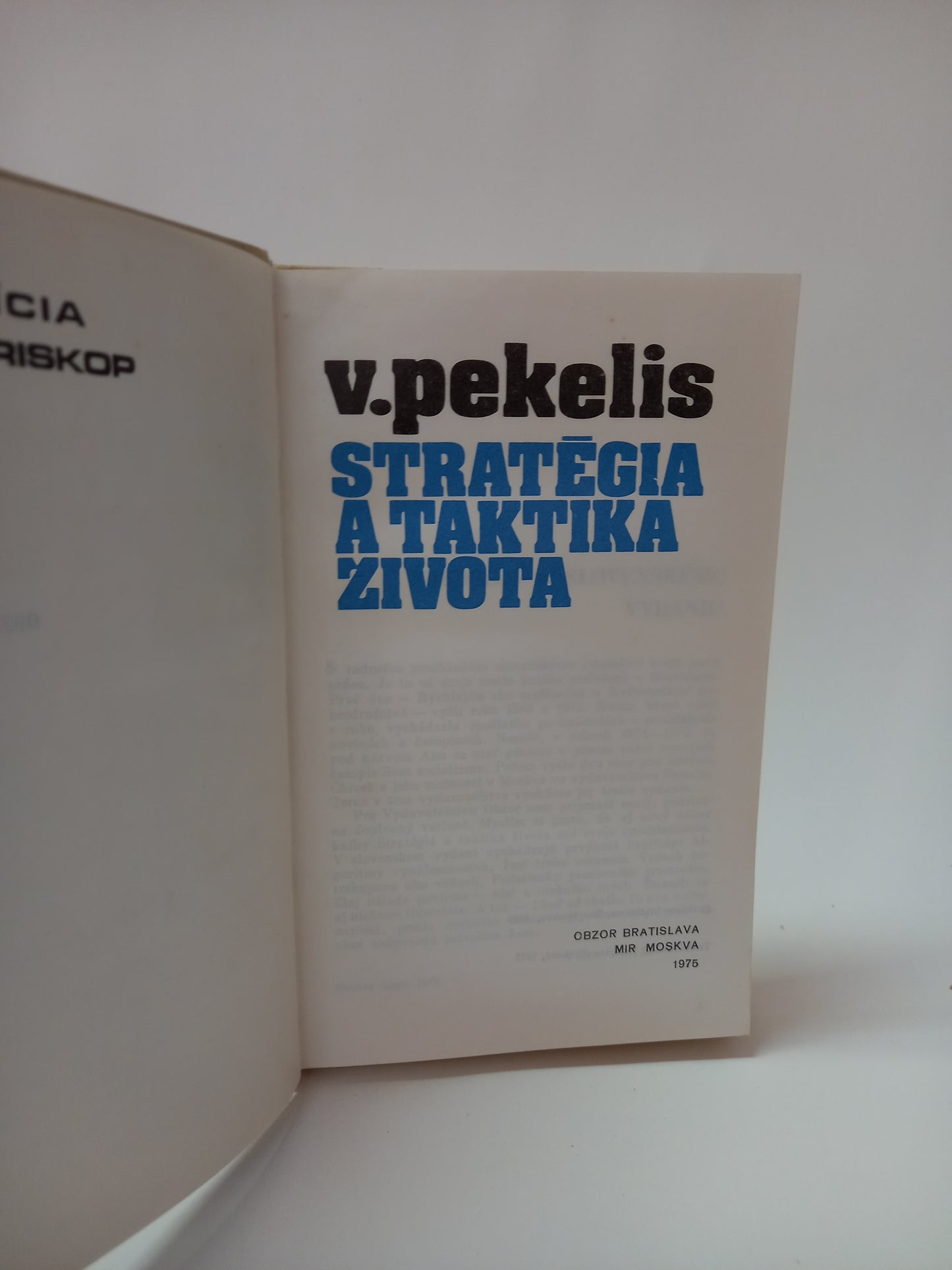 Stratégia a taktika života