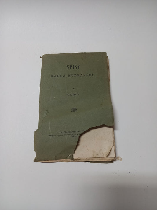 Spisy Karla Kuzmányho   I.        Verše 1834-1866